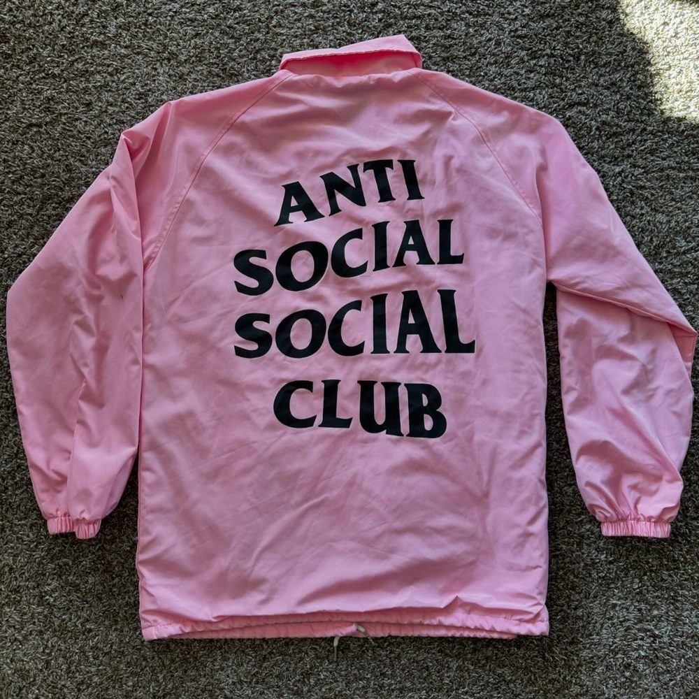 Anti Social Social Club Pink coaches Jacket size Medium